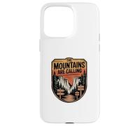 Wilderness Badge Graphic, The Mountains Are Calling Case for iPhone 15 Pro Max
