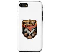 Wilderness Badge Graphic, The Mountains Are Calling Case for iPhone SE (2020) / 7/8