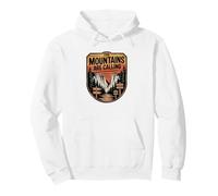 Wilderness Badge Graphic, The Mountains Are Calling Pullover Hoodie