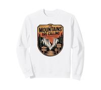 Wilderness Badge Graphic, The Mountains Are Calling Sweatshirt