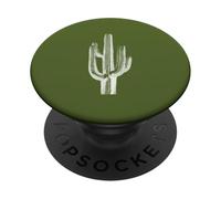 Wilderness Botany Saguaro Cactus - Green PopSockets Adhesive PopGrip