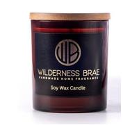 Wilderness Brae Luxury Soy Candle - Fireside - Handmade Scottish Eco-Friendly Candle - Cozy Winter Scent with Smoky Woods & Warm Amber - Non-Toxic, Long Burn (40 Hours).