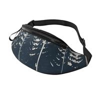 Wilderness Fox Art Print Bum Bag, Waist Fanny Packs with Headphone Jack and Adjustable Belt Cross Body Bumbags for Travel Running Jogging Workout Hiking