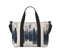 Wilderness Fox Art Printed Women's Tote Bag Portable Crossbody Bag Suitable for Gym Workouts Commuting and Travel