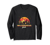 Wilderness Guide Retro Sunset Wilderness Long Sleeve T-Shirt