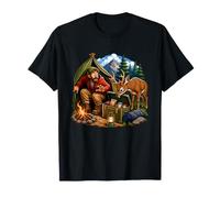 Wilderness Hunter Deer Camping Outdoor Survival T-Shirt