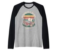Wilderness is My WiFi Logging Off Adventure Retreat Raglan Baseball Tee