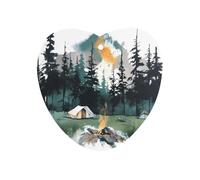 Wilderness Nature Camping Car Air Freshener Hanging, Long Lasting Scented Car Aromatherapy Tablets, Love form Fragrance Scented Cards for Vehicles, Bedroom, Wardrobe Black-style