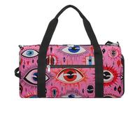 Wilderness Style Eyes Gym Bag Travel Duffel Bags for Men Women Large Weekender Bags Carry On Overnight Duffle Bag with Shoe Compartment for Workout, style, One Size