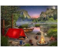 Wilderness Trip Jigsaw Puzzle 1000 Piece by Vermont Christmas Company - Camping Puzzles for Adults - Fully Interlocking & Randomly Shaped Pieces