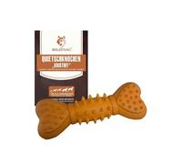 Wildfang® 100% Natural Rubber Dog Chew Toy, Squeaky Chew Bone Kristoff - Extremely Durable for Aggressive Chewers, Non-Toxic, BPA Free, Environmentally Friendly