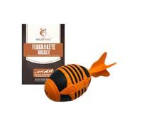 Wildfang® 100% Natural Rubber Dog Chew Toy, Squeaky Chew Toy Rocket - Extremely Durable for Aggressive Chewers, Non-Toxic, BPA Free, Environmentally Friendly