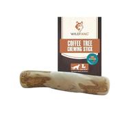 Wildfang® Coffee Wood Dog Chew w/Salmon Oil - Durable Dog Toys for Aggressive Chewers, Dental Stick for Teething Puppy, Training for Chewing Muscles, Coffee Tree Sticks for Large Dogs (Over 25kg)