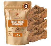 Wildfang® Tree Heather Dog Chew Root, Small - Natural Dog Chews from Briar Wood for Aggressive Chewer, Puppy Chew Toys for Dogs Dental Health (For Dogs Under 15 kg), Pack of 3