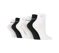 Wildfeet 6 Pair Ladies Turn Over Lounge Socks - 4-8 UK - Peace