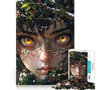 Wildfire Eyes in Nature's Embrace 1000 Piece Jigsaws for Adults Brain Training Fun Clean Cut Sturdy Components Calming Mental Break Activity (38x26cm)