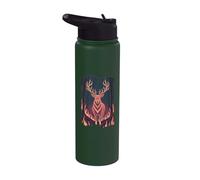 Wildfire Forest Spirit Stag Deer Buck Stainless Steel Insulated Water Bottle