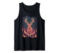 Wildfire Forest Spirit Stag Deer Buck Tank Top