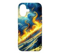 Wildfire Van Gogh Starry Night Climate Change Art Design Case for iPhone 17