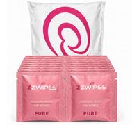 WILDFISH & CO Women’s Intimate Wipes, 30 Rose-Scented Wet Wipes in 15 Individually Wrapped Twin Sachets for Feminine Hygiene, Gym, Travel and Everyday Freshening (Rose)
