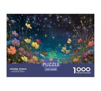 Wildflowears Bloom in in Colors 1000 Pcs Eco-friendly Paper Jigsaw Puzzles Blooming Tree Stress Releasing Creative Game Jigsaws As Home Decoration52x38cm/1000pcs