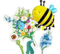 Wildflower Balloons Bee Balloons Cottagecore Birthday Party Decorations Bee Birthday Decorations Wildflower Party Decorations Garden Party Decor Spring Decorations Baby Bloom Supplies