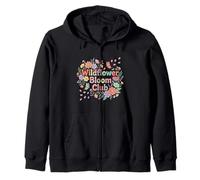 Wildflower Bloom Club Floral Aesthetic Art Zip Hoodie