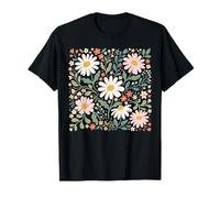 Wildflower Boho Floral Pattern Vintage Botanical Nature T-Shirt