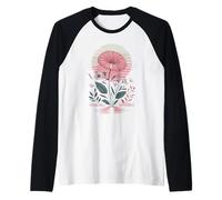 Wildflower Botanical Nature Raglan Baseball Tee