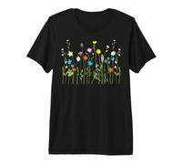 Wildflower Botanical Women Cute Floral Nature Spring 2026 Premium T-Shirt