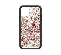 Wildflower Cases - Compatible with Apple iPhone 11 | Protective Black Bumper, 4ft Drop Test Certified, Women Owned Small Business | Berry World - Fruit Cherries Strawberry Floral Cute Trendy