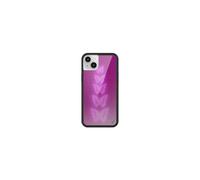 Wildflower Cases - Compatible with Apple iPhone 13/14 | Protective Black Bumper, 4ft Drop Test Certified, Women Owned Small Business | Neon Butterfly - Magenta Purple White Dainty Cute Trendy
