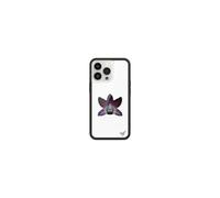 Wildflower Cases - Compatible with Apple iPhone 13 Pro | Protective Black Bumper, 4ft Drop Test Certified, Women Owned Small Business | White Orchid - Purple Flower Aesthetic Dainty Trendy Cute