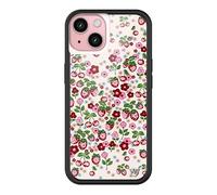 Wildflower Cases - Compatible with Apple iPhone 15 | Protective Black Bumper, 4ft Drop Test Certified, Women Owned Small Business | Berry World - Fruit Cherries Strawberry Floral Cute Trendy
