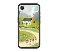 Wildflower Cases - Compatible with Apple iPhone 16e | Protective Black Bumper, 4ft Drop Test Certified, Women Owned Small Business | Cottage Nature Green Dainty Trendy Cute | Collab - Nara Smith