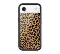 Wildflower Cases - Compatible with Apple iPhone 17 Air | Protective Black Bumper, 4ft Drop Test Certified, Women Owned Small Business | Meow - Leopard Animal Print Cheetah Dainty Cute Trendy