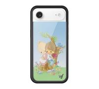 Wildflower Cases - Compatible with Apple iPhone 17 Air | Protective Black Bumper, 4ft Drop Test Certified, Women Owned Small Business | Precious Moments Collab | Love One Another - Dainty Cute