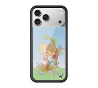 Wildflower Cases - Compatible with Apple iPhone 17 Pro Max | Protective Black Bumper, 4ft Drop Test Certified, Women Owned Small Business | Precious Moments Collab | Love One Another - Dainty Cute
