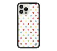 Wildflower Cases - Compatible with iPhone 13 Pro Max | Protective Black Bumper, 6.5ft Drop Test Certified, Women Owned Small Business | New Year Spots Trendy Rainbow Birthday | Polka Dot - Confetti