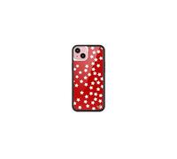 Wildflower Cases - Compatible with iPhone 15 Plus | Protective Black Bumper, 6.5ft Drop Test Certified, Women Owned Small Business | White, Patriotic, Red, Flag, Stars | National Anthem