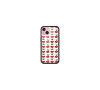 Wildflower Cases - Compatible with iPhone 15 | Protective Black Bumper, 6.5ft Drop Test Certified, Women Owned Small Business | Red Hearts Green Dainty Aesthetic Cute Trendy | Love Blooms