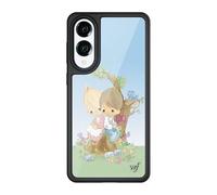 Wildflower Cases - Compatible with Samsung Galaxy S25 Edge | Protective Black Bumper, 4ft Drop Test Certified, Women Owned Small Business | Precious Moments Love One Another - collectable vintage cute