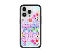 Wildflower Cases - Cotton Candy Teddies Case, Compatible with Apple iPhone 14 Pro | Trendy, Airbrush, Purple, Bears - Protective Black Bumper, 4ft Drop Test Certified, Women Owned Small Business
