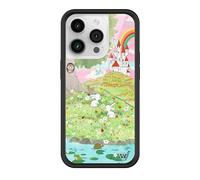 Wildflower Cases - Fairytale, Compatible with Apple iPhone 14 Pro | Animal, Nature, Castle, Floral, Green Cute Trendy - Protective Black Bumper, 4ft Drop Test Certified, Women Owned Small Business