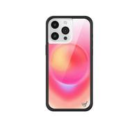 Wildflower Cases - Hot Pink Aura Case, Compatible with Apple iPhone 15 Pro Max | Trendy, Neon, Pink, Sunset, Summer, Beach - Protective Bumper, 4ft Drop Test Certified, Women Owned Small Business