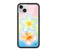 Wildflower Cases - iPhone 14 Compatible - Pastel Plumeria | Impact-Certified 6.5 ft Drop Protection Case, Raised Protective Bumper, Cute Aesthetic Design, Women-Owned Small Business
