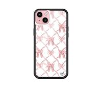 Wildflower Cases - On Pointe Case, Compatible with Apple iPhone 15 Plus | Cute, Trendy, Coquette, Pink Bows, Ballet Slippers - Protective Bumper, 4ft Drop Test Certified, Women Owned Small Business