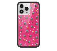 Wildflower Cases - Pink Dainty Florals, Compatible with Apple iPhone 14 Pro Max | Floral, Pink, Blue, Cute, Trendy - Protective Black Bumper, 4ft Drop Test Certified, Women Owned Small Business