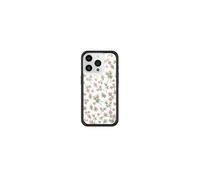 Wildflower Cases - Pink Posie Rosie, Compatible with Apple iPhone 16 Pro | Floral White Popular Aesthetic Cute Trendy - Protective Black Bumper, 4ft Drop Test Certified, Women Owned Small Business