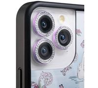 Wildflower Cases - Purple Camera Bling, Compatible with Apple iPhone 12 Pro Max | Phone Case Compatible, Sparkle, Reflective, Glitter, Diamond, Jeweled Ring, Glass Lens Protector